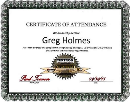 Master Certified Greg Holmes